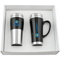 Fusion Acrylic & Stainless Steel Tumbler and Travel Mug Gift Set
